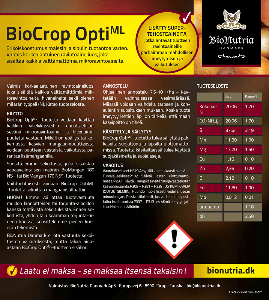 BioCrop OptiML