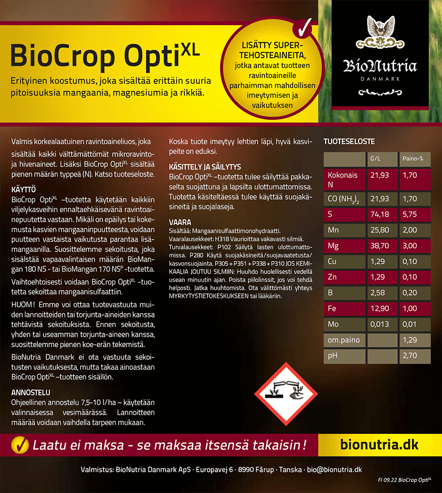 BioCrop OptiXL